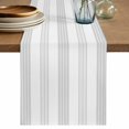 thumbnail image 1 of Minimalist Geometric Table Runner 72 Inches Long,Modern Vertical Stripes Texture Gray Cotton Linen Table Runners Dresser Scarves,Fabric Tabletop Scarf Furniture Cover for Home Dinner Party 13"x72", 1 of 9