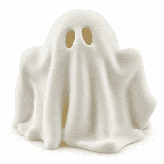 VectorDesignsArizona 2 in Plastic Ghost Figurine, White, 1 Count
