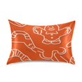 thumbnail image 1 of Minimalist Gingerbread Man King Size Pillowcase Ultra Soft Silky Fabric Wrinkle Fade Resistant 20x40in, 1 of 9