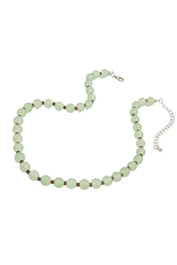 Minimalist Glass Bead Jewelry Versatile Layering Necklace Stylish Neckwear With Polished Finish For Everyday Outfit