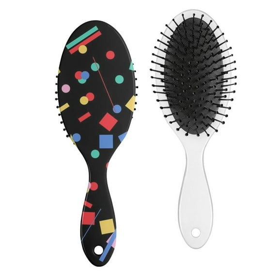 Minimalist Hair Brush for Women - Sleek Oval Paddle Brush with Round-Tip Bristles, Modern & Stylish, Perfect for Home or Travel