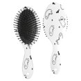 thumbnail image 1 of Minimalist Halloween Ghost Pattern Hair Brush,Girls Detangling Hair Brush,Glide Through Tangles with Ease for Wet & Dry Hair,8.8"X2.8", 1 of 7
