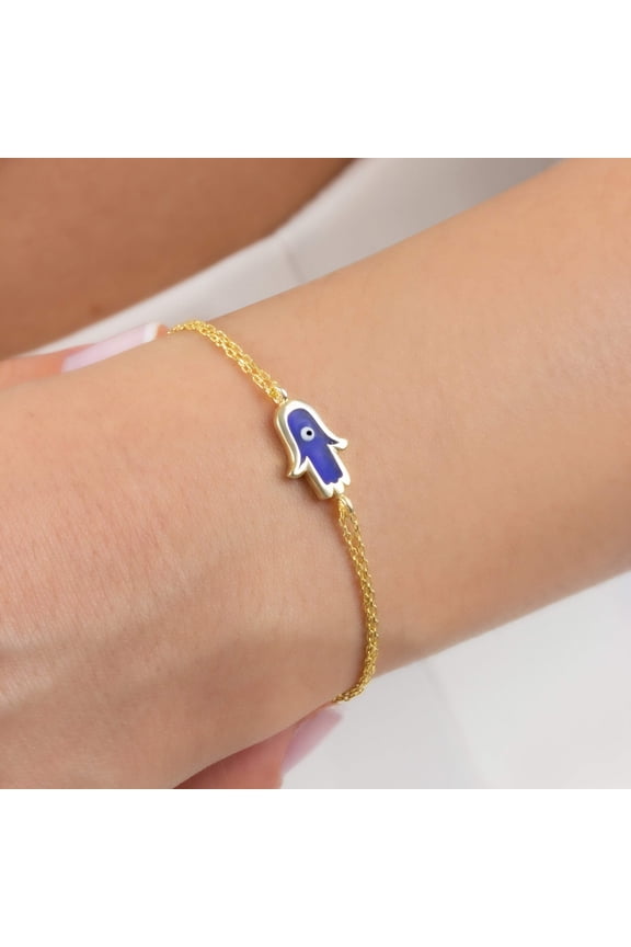 Minimalist Hamsa Hand Bracelet
