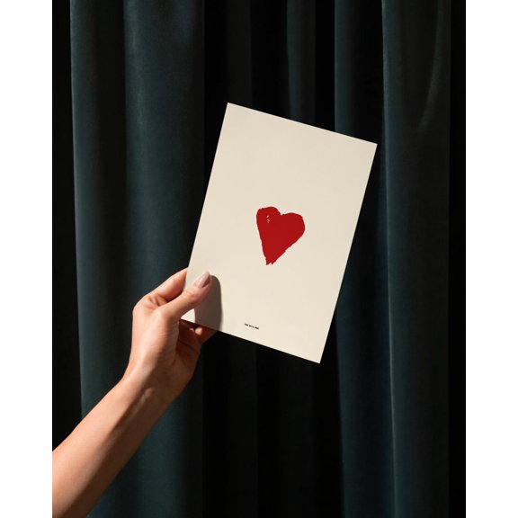 Minimalist Heart Typography Accent