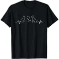 thumbnail image 1 of Minimalist Heartbeat Dog Cat Stethoscope Vet Pride Unisex T-Shirt, up to size 5XL, 1 of 2