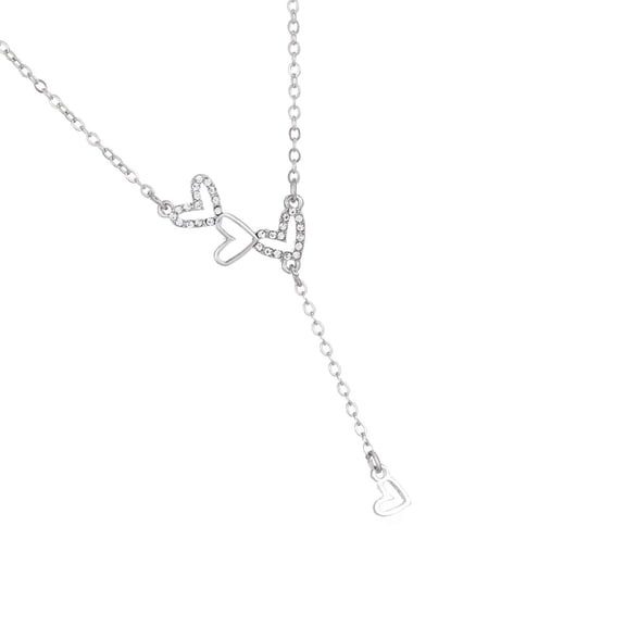 Minimalist Hollow Heart Charm Necklace Lightweight Alloy Craftsmanship Versatile Day To Night Accessory