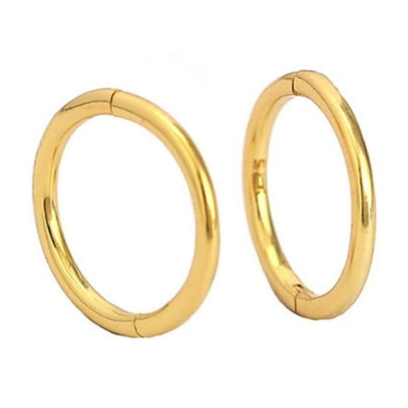 Minimalist Huggie Hoop Earrings, Small Gold Huggie Hoops, Cute Huggie Earrings, Dainty Hoop Earrings, Sterling Silver Earrings, Gift for Mom