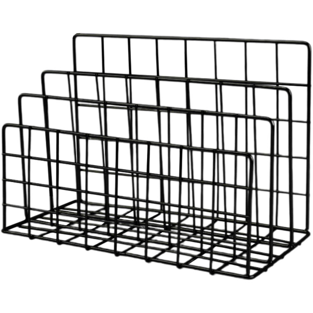 Desk Made With Storage Racks Minimalist Iron Desktop Storage Rack Organizer Table Organizing Rack ...