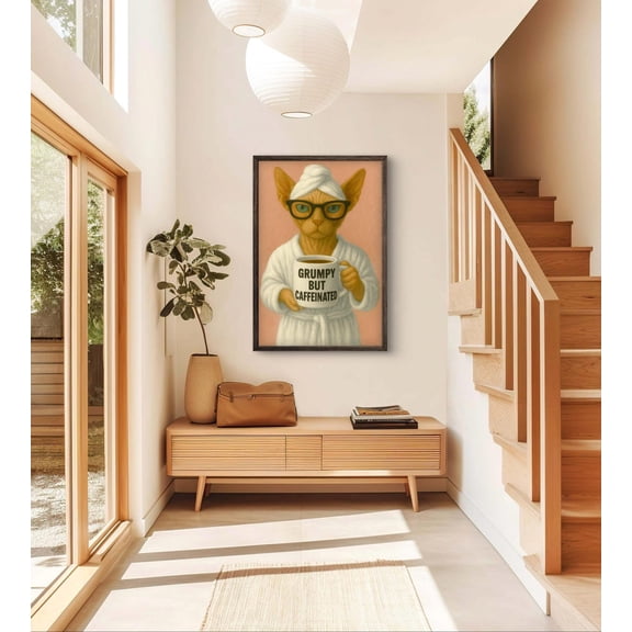 Minimalist Japanese Sumi-E Sydney Bridge Ink Wash Landscape, Poster Wall Art, Rustic Cottage Decor, 572, Stretched Canvas Size 16x24 F03.1.22l2090