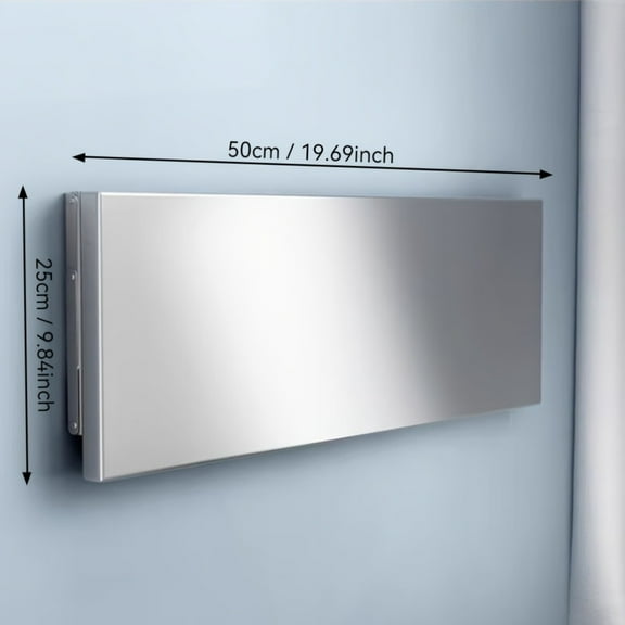 Minimalist Kitchen Essential! Foldable Wall-mounted Stainless Shelf, Spices/Cookware/Appliances Storage, Easy-clean Rust-resistant Space-saving Rack