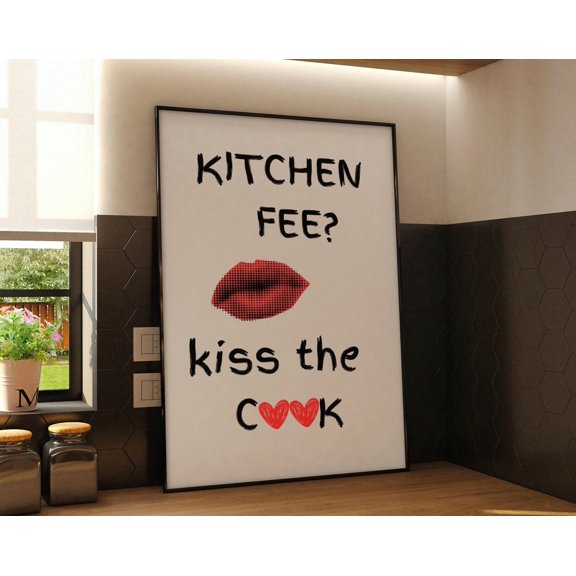 Minimalist Kitchen Print, Aesthetic Wall Decor, Cooking S, Kitchen Lovers Wall Art, Cooking Lovers Wall Art, Modern Wall Decor, 16x24 UNFRAMED