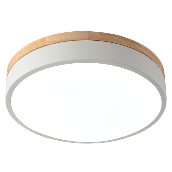 Minimalist LED Ceiling Light Wood Style Flush Mount Ceiling Light Living