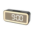 Minimalist LED Digital Alarm Clock With Night Light Large Volume Tabletop Temperature Clock For