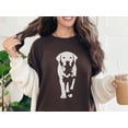thumbnail image 1 of Minimalist Labrador Retriever Silhouette T-Shirt Comfort Colors for Dog Lovers, 1 of 4