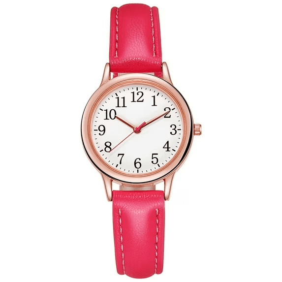 Minimalist Leather Watch for Women - Elegant Quartz Dial  display picture 2