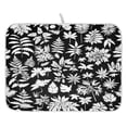 thumbnail image 1 of Minimalist Leaves Pattern Design Dish Drying Mat for Kitchen, Quick Drying Absorbent Soft Durable 16" x 18", 1 of 10