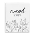 thumbnail image 1 of Stupell Industries Contemporary Minimalist Leaves Wash Away White Framed Giclee Art, 24 x 30, by Lettered and Lined, 1 of 8
