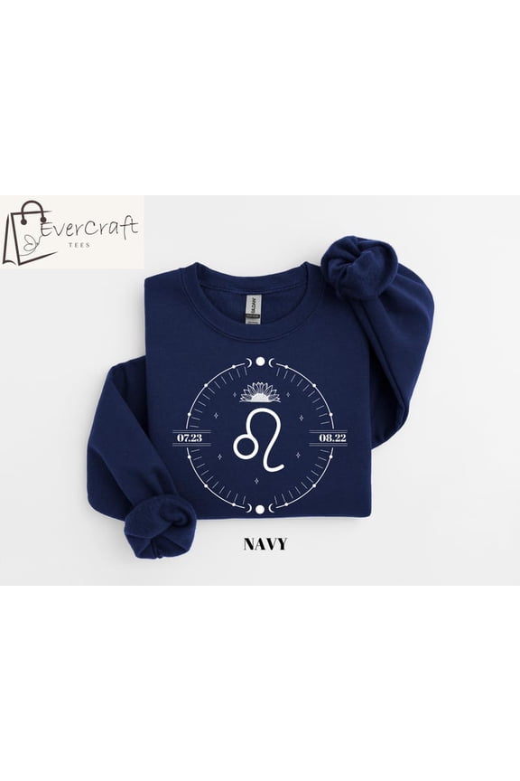 Minimalist Leo Sweatshirt, Unisex Crewneck Leo Big Energy Shirts, Cute Leo Birthday Gifts For Her, Zodiac Astrology Horoscope Sweatshirt, Full size S-5XL
