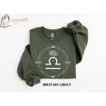 thumbnail image 1 of Minimalist Libra Zodiac Sweatshirt, Trendy Astrology Shirt, Womens Birthday Shirt, Gifts For September Birthday Girl, Cute Horoscope Shirts, Full size S-5XL, 1 of 5