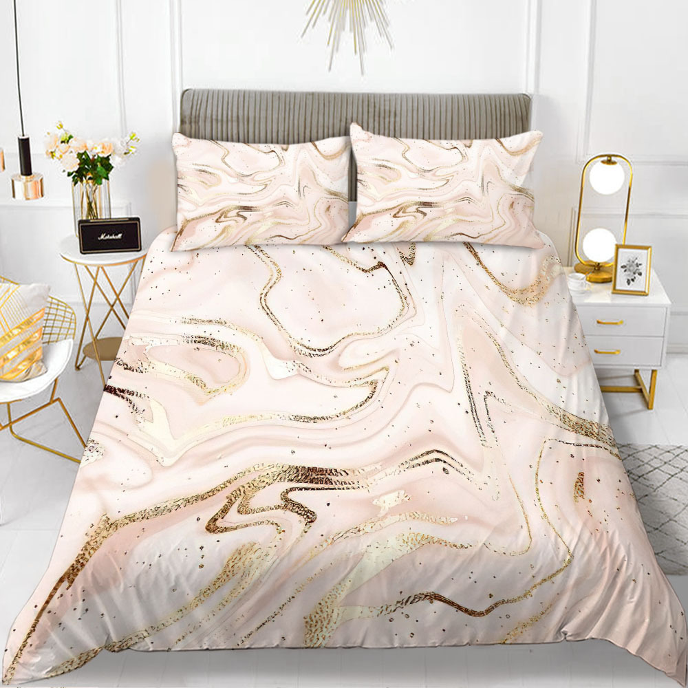 Minimalist Light Pink Duvet Cover Set for Teenage Girls, Warm