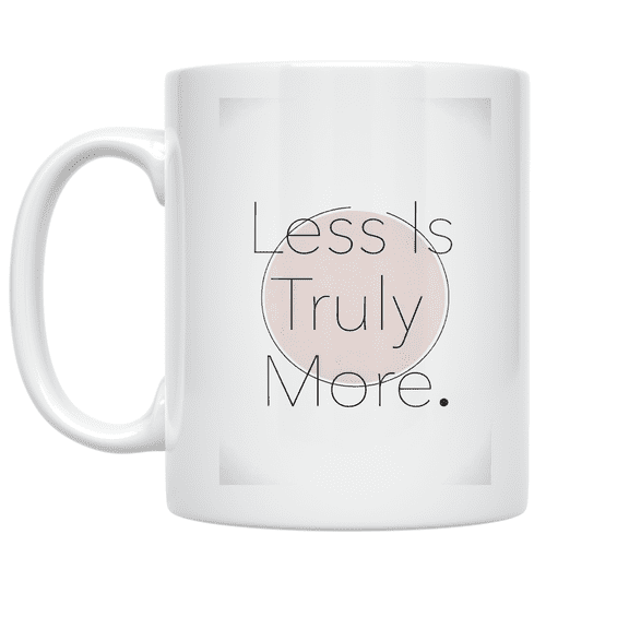 Minimalist Line Art Design - Modern Home Decor Enthusiast - 11 oz Ceramic Coffee Mug