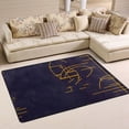 thumbnail image 1 of Minimalist Line Design Soft Polyester Area Rug 36''x24'', Non Slip, Memory Foam, Water Absorbent, 1 of 7