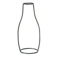 thumbnail image 1 of Minimalist Line Retro Vase Metal Flower Holder Rack Table Decor, Modern Home Ornament, 1 of 6