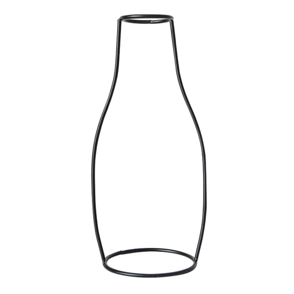 Minimalist Line Retro Vase Metal Flower Holder Rack Table Decor, Modern Home Ornament