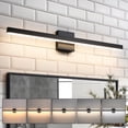 thumbnail image 1 of Minimalist Linear LED Modern Lighting Fixtures 32'' Bathroom Black Vanity Light Dimmable Over Mirror Wall Sconce for Bathroom, 1 of 10