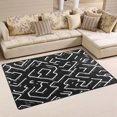 thumbnail image 1 of Minimalist Lines Pattern Soft Polyester Area Rug 60''x39'', Non Slip, Memory Foam, Water Absorbent, 1 of 7