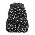 thumbnail image 1 of Minimalist Lines Pattern Stylish Large Backpack 15L Self-Standing Durable Twill for School, Office and Travel Use, 1 of 9