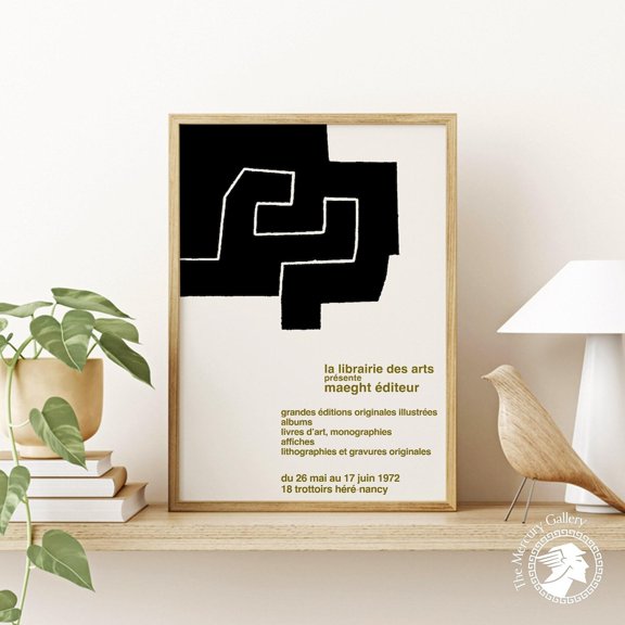 Minimalist Lithograph Exhibition Style Decor Wall Art