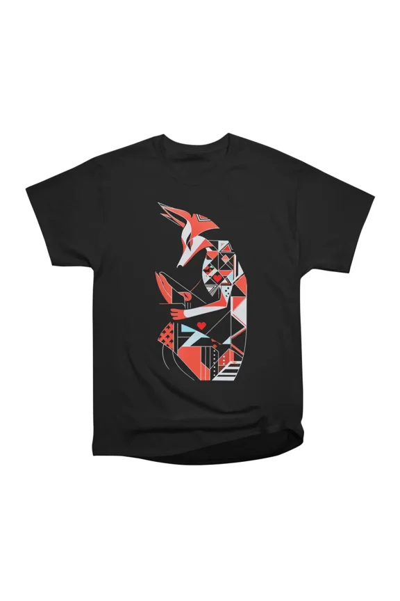 Minimalist Love Fox T-Shirt Tee Gift For Him Merch For Her Apparel For Friend