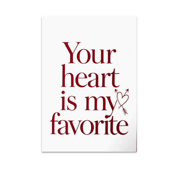 Minimalist Love Wall Decor - Romantic Home Decor - 13x19 Poster Print