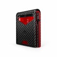 Tous Red Wallet Minimalist Men's Wallet, Black + Red, Holds 12-14 Cards with RFID ...