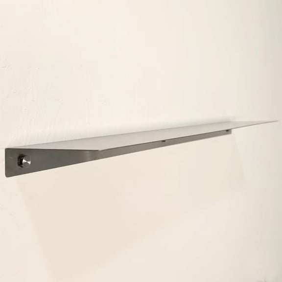 Minimalist Metal Floating Shelf, Custom Stainless Steel Shelf, Floating Organizer Shelves, 6 "W x 2 "H x 3 "D, Hanging Storage Rack for Living Room Bedroom (36x3 Inches)