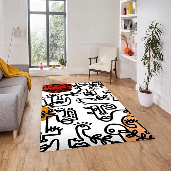 Minimalist Modern Area Rug for Livingroom Bedroom Diningroom Soft Thick Indoor Floor Carpet Runner Mats