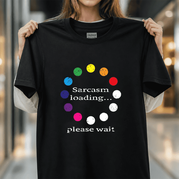 Minimalist Modern Bold Type Font Interrogative Expression Text Graphic Wait Unisex T-Shirt, S-5XL