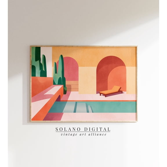 Minimalist Modern Graphic Art Vintage Graphic Art Wall Art Abstract Graphic Art Prints Artist Poster Color 331 Wall Art, Modern Wall Decor, 8x12 UNFRAMED