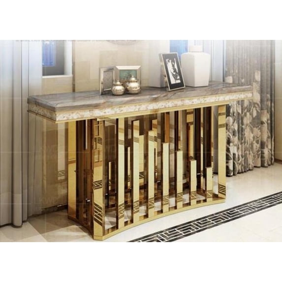 Minimalist Modern Rectangle Console Table