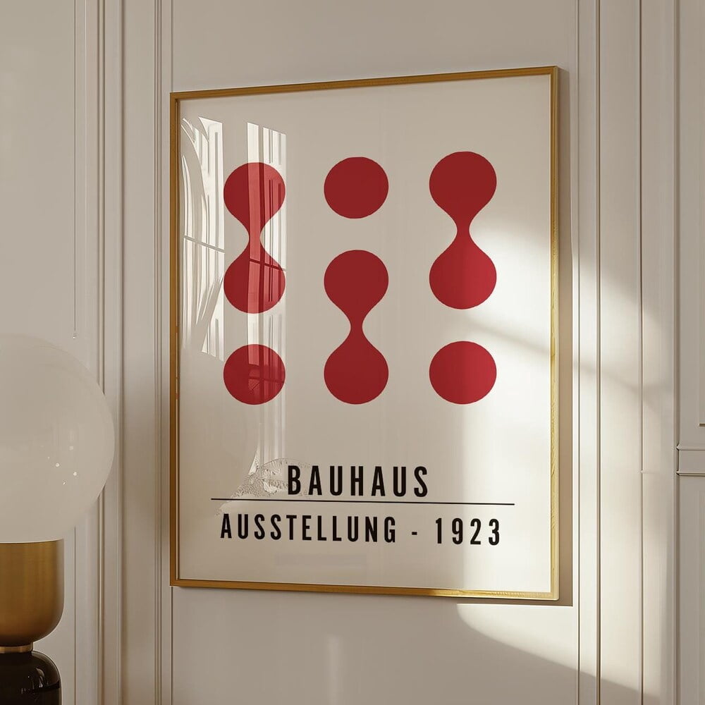Minimalist Modern Wall Art Mid Century Decor Bauhaus Abstract Art Print ...