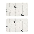 thumbnail image 1 of Minimalist Moon Pattern 2 Pack 4x2.5 Inch Magnetic Stickers Thick and Strong for Fridge Dishwasher Teaching, 1 of 5
