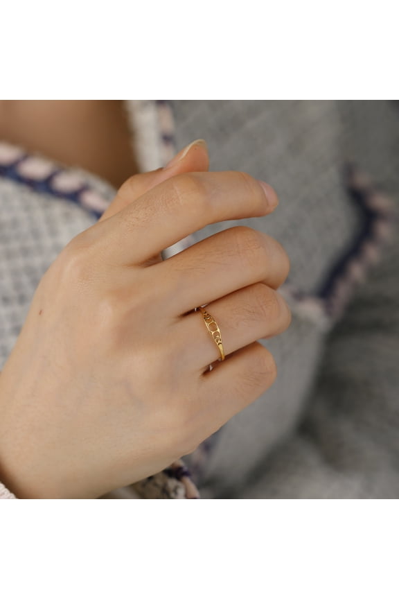 Minimalist Moon Sun Phase Golden Silver Color Ring For Women Men 14K Yellow Gold Jewelry Wedding Party Gifts For Girl