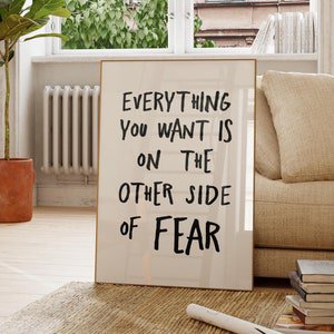 Minimalist Motivational Quote Poster, 8x12 UNFRAMED