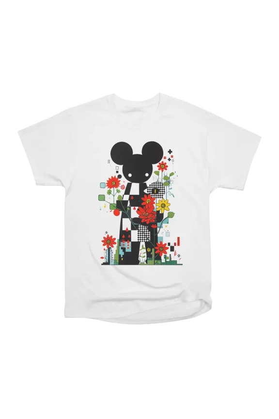 Minimalist Mouse Garden T-Shirt Tee Gift For Him Merch For Her Apparel For Friend