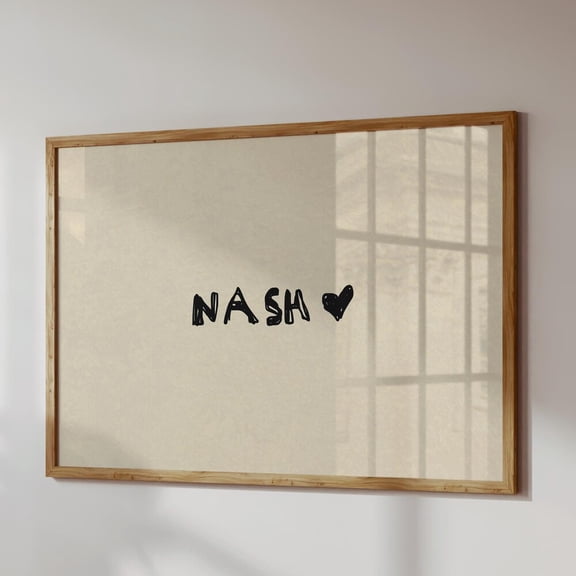 Minimalist Nashville Print: Trendy Handwritten Apartment Decor UNFRAMED PAPER POSTER, Home Decor, Vintage Gift, Living Room Dercor