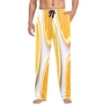 thumbnail image 1 of Minimalist Orange Pattern Mens Cotton Pajama Pants Long Staple Lightweight Sleep Bottoms with Pockets Breathable, 1 of 7