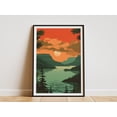 thumbnail image 1 of Minimalist Ozark National Park Poster Mid Century Modern Travel Art Print Landscape Wall Decor, 1 of 3