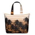 thumbnail image 1 of Minimalist Palm Tree Weekender Bag Summer Beach Duffel with Tropical Palm Tree Ocean Sunset, Hawaii-Inspired Boho Travel Tote for Tropical Vacations, 1 of 5