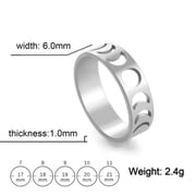 Minimalist Phase of the Moon Rings Geometric Crescent Moon Finger Ring Gifts